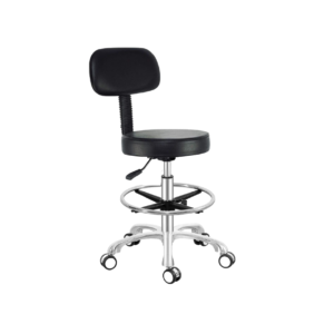 Revolving Stool- Adjustable Height with Backrest and footrest