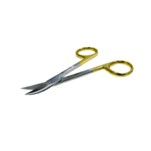 Himmel Tek – TC Gold Plated Dental Bee/Bee Crown Scissors, 4.3/4inch Cvd