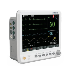 Zoncare PM7000D patient monitor with trolley