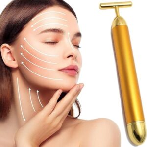 Gold Energy Beauty Bar Electric Vibration Facial Massage